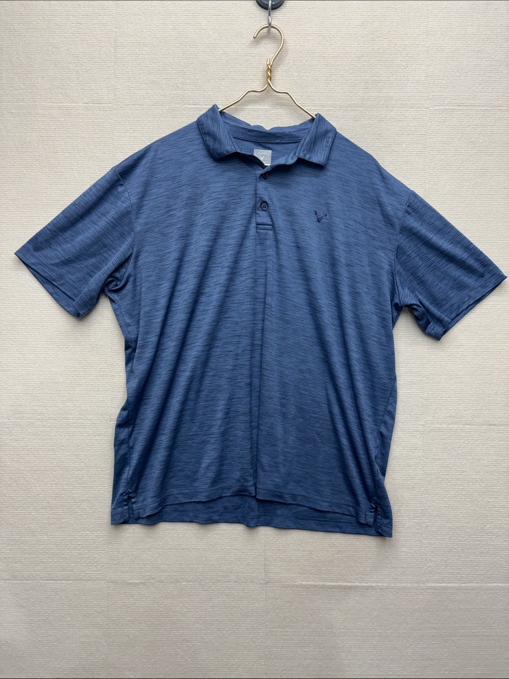 Callaway XL Men's Blue Short Sleeve Polo Shirt